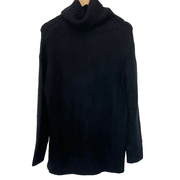 Olivaceous Chunky Turtleneck Sweater Womens Medium Tunic Minimalist Demure Goth - Picture 2 of 8